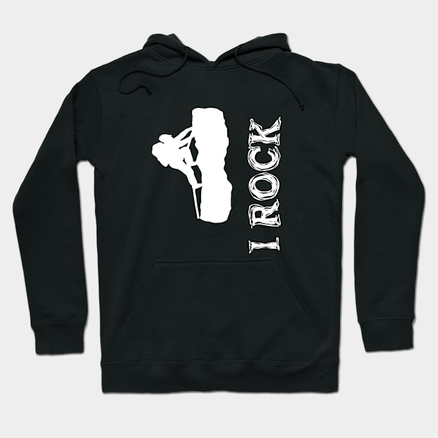 i Rock (white background) Hoodie by almosthome